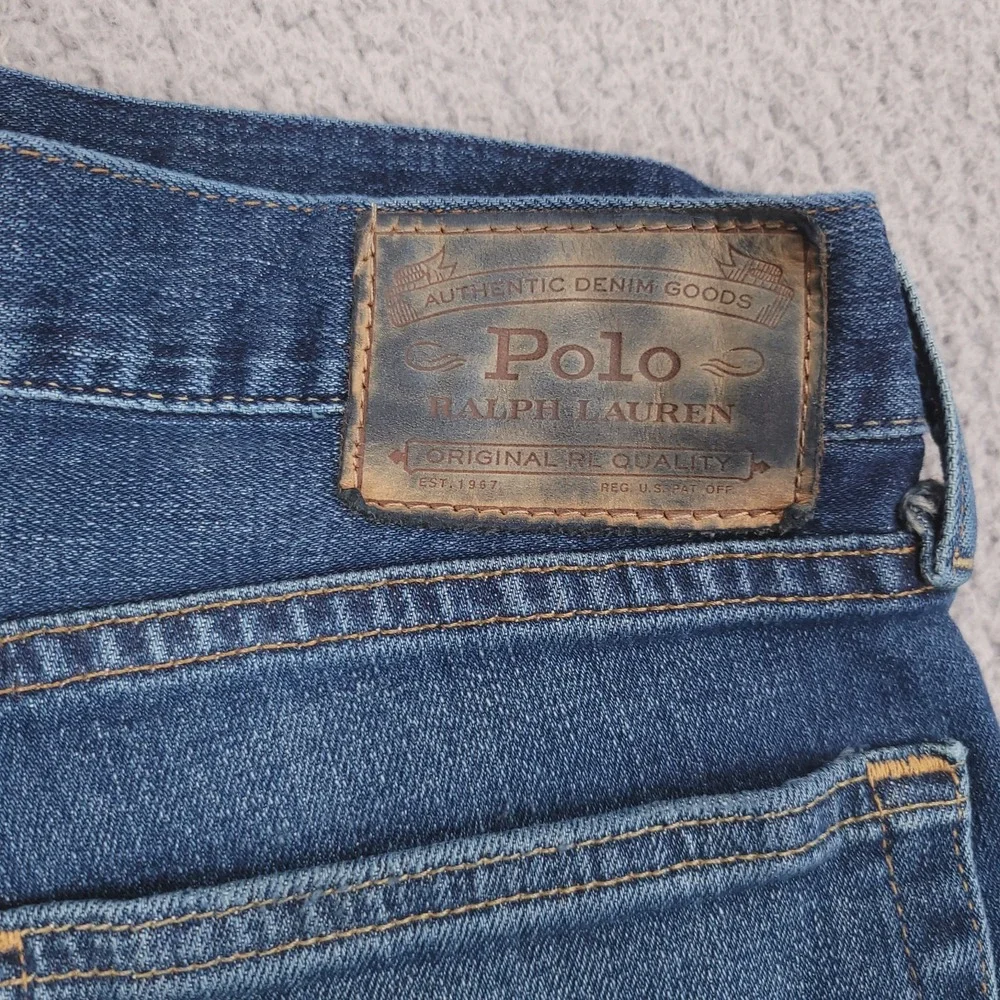 POLO Ralph Lauren Jeans Mens Size 34x30 Varick Slim Straight Medium Wash Denim